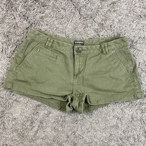 Express Cotton Khaki Shorts
